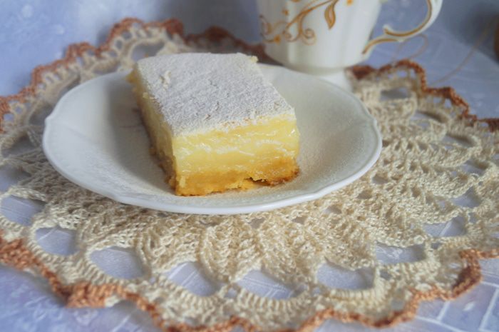 Пирог с лимонным кремом