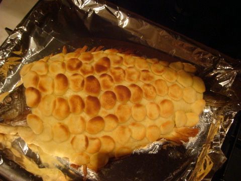 Праздничная рыбка-карп