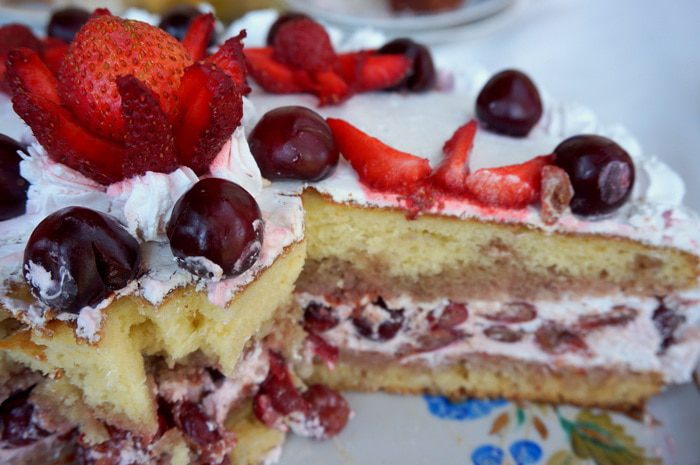 Торт "Фруктово-летние мотивы"