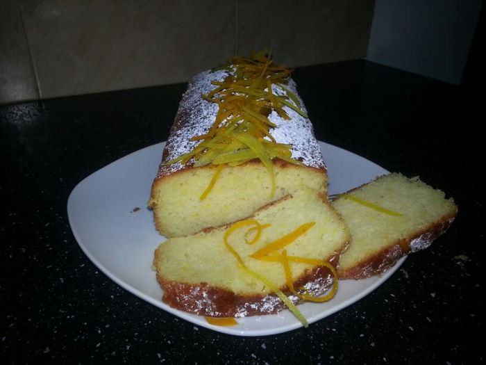 Лимонный пирог с миндалем