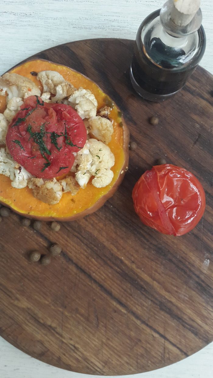 Солнечный салат с тыквой