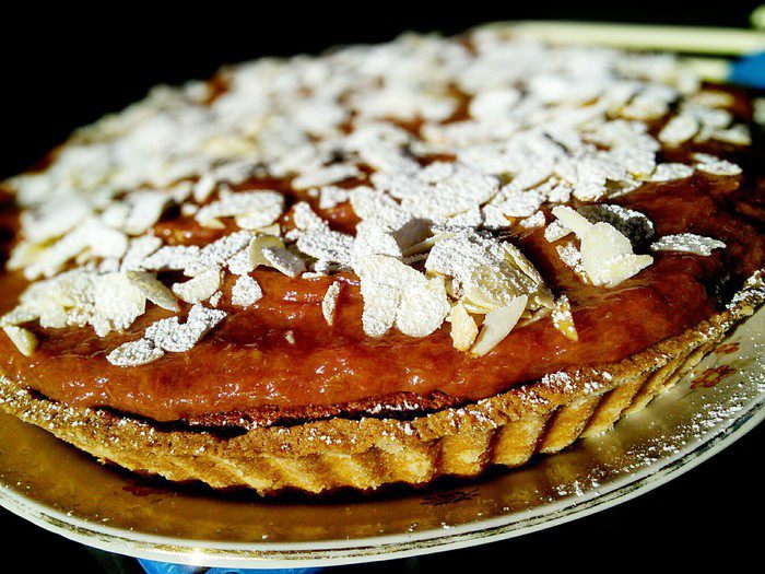 Ревеневый тарт с франжипаном