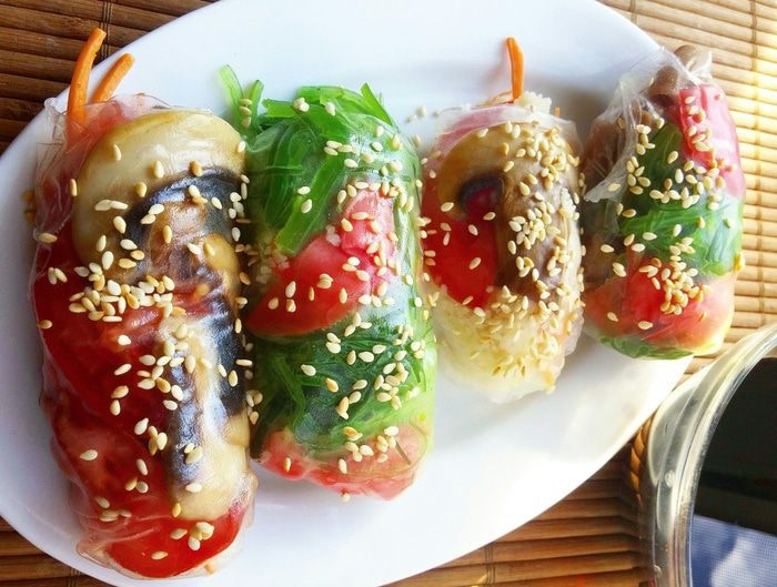 Мешочки из рисовой бумаги с начинкой