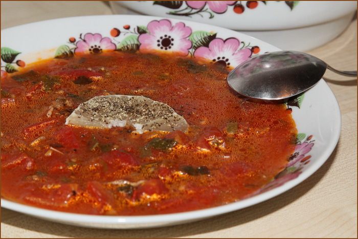 Пряный томатный суп