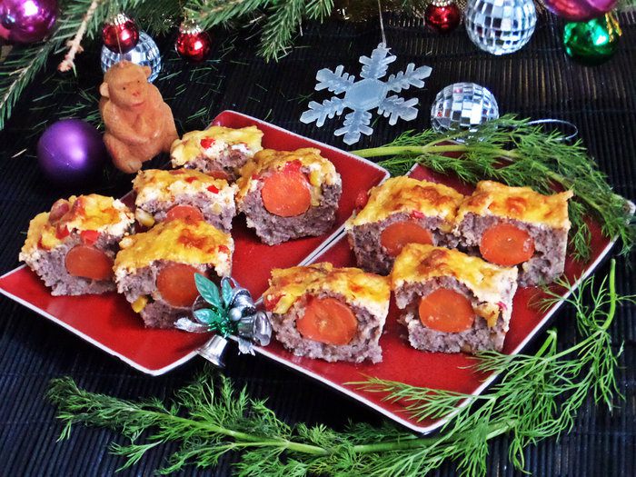 Мини-мясные буханки с сюрпризом