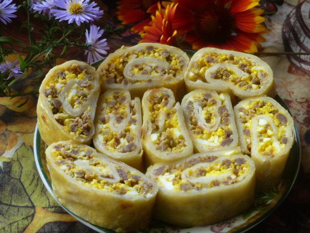 Рулет из лаваша "Домашний"