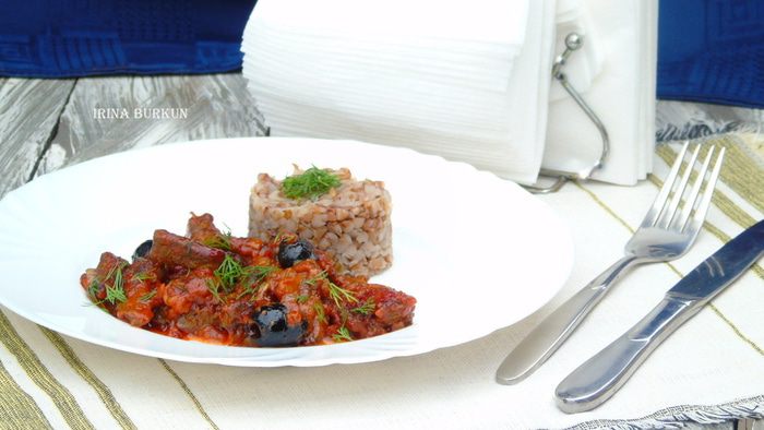 Печенка в пикантном соусе