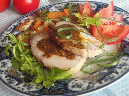 Мясная трапеза с аджикой