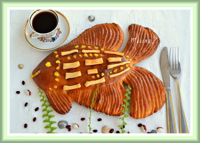 Пирог из нестареющего теста "Золотая рыбка"