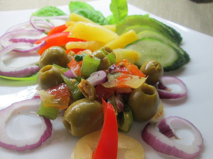 Салат "Восточный" с имбирной заправкой