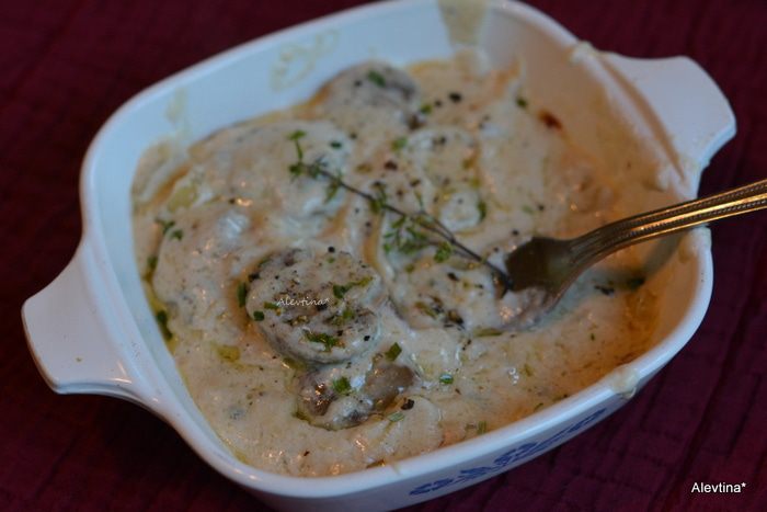 Жюльен с грибами