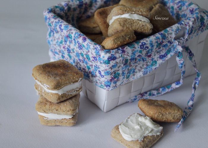 Яблочное печенье с кремом