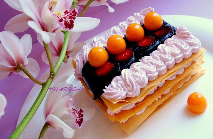 Черничный мильфей