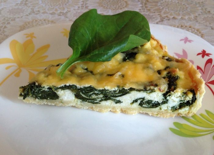 Киш со шпинатом и рикоттой