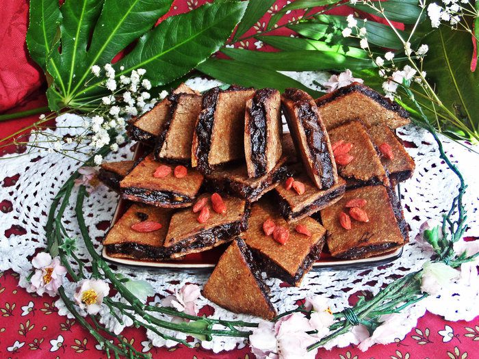 Ржаное пирожное постное