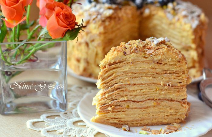 Торт Наполеон "Абрикосовый"