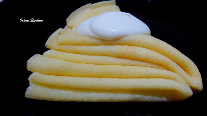 Блины на минеральной воде