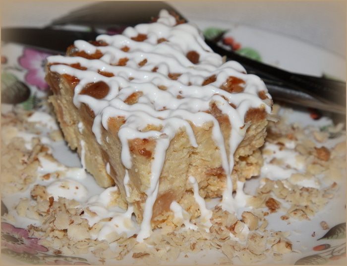 Пшенный кугель с изюмом