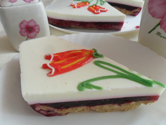 Сметанно-смородиновый чизкейк