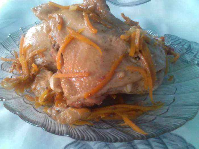 Куриные ножки в шубе 