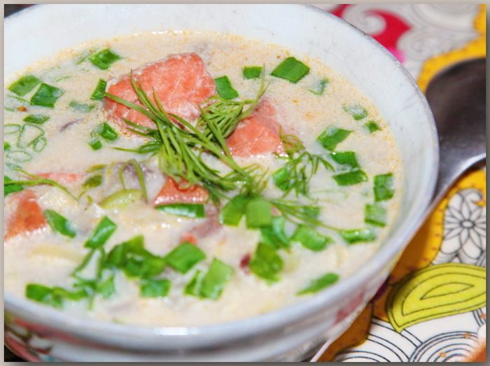 Легкий луково-рыбный суп