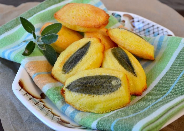 Печенье "Мадлен" с шалфеем