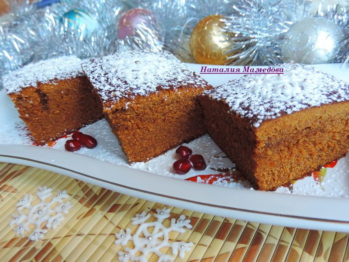 Новогодний имбирный пирог