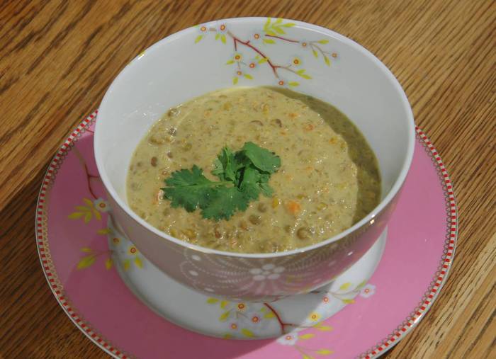 Чечевичный суп на кокосовом молоке