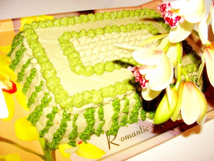 Закусочный торт "Зеленый тирамису"