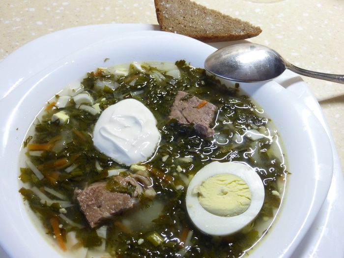 Зеленый борщ