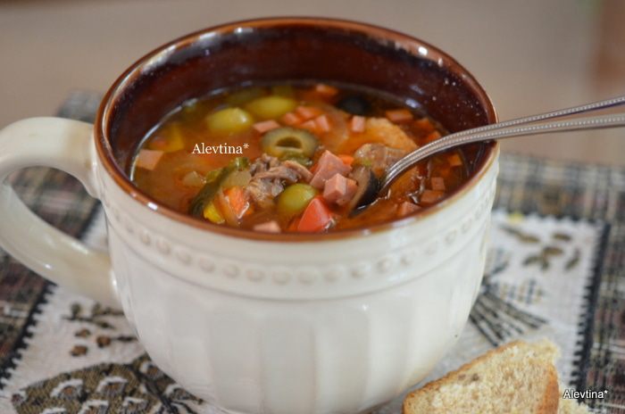  Солянка со сладким перцем  