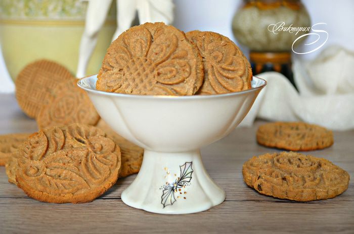 Постное гречнево-ореховое печенье 