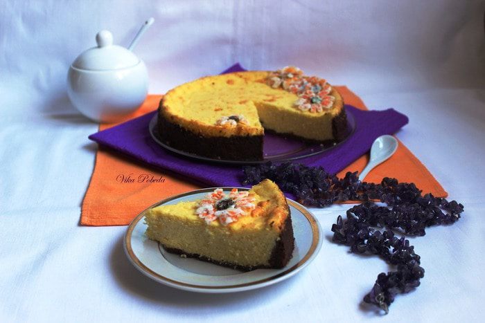 Воздушный творожник на шоколадной основе