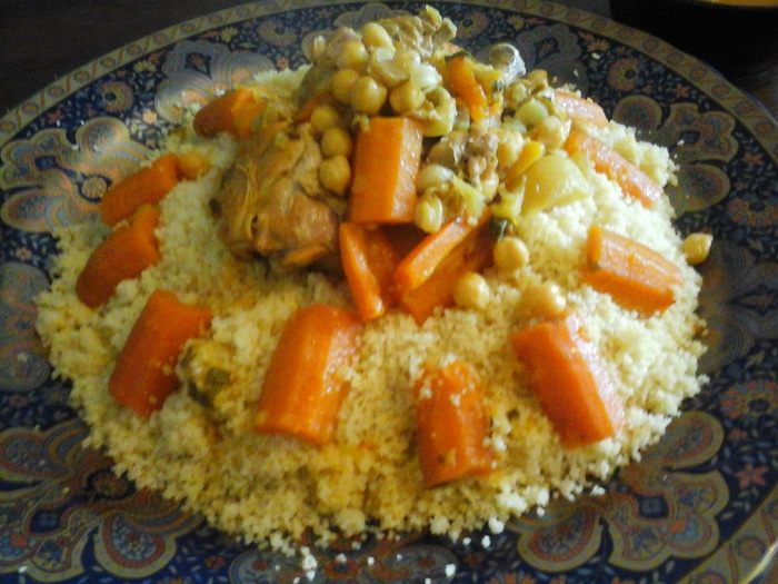 Марокканский кускус с курицей