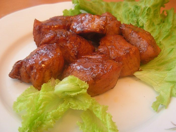 Свинина в глазури