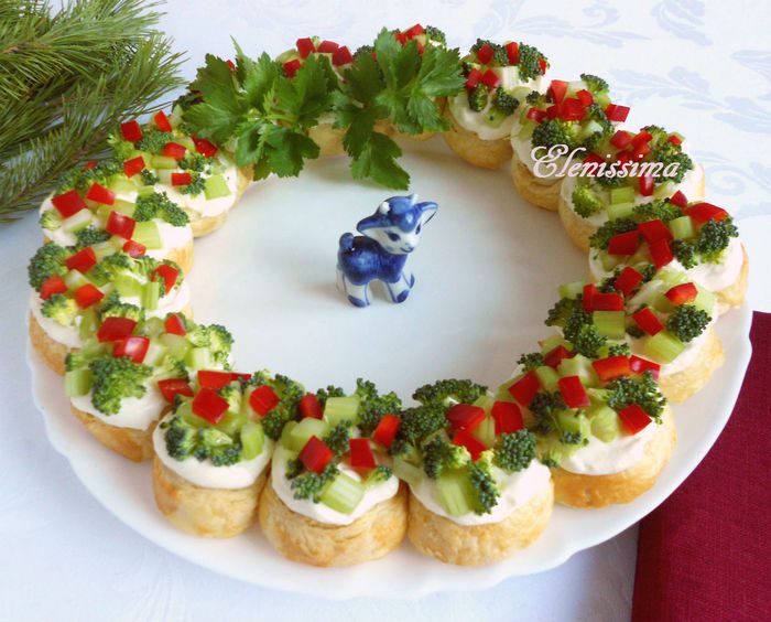 Закуска "Рождественский венок"