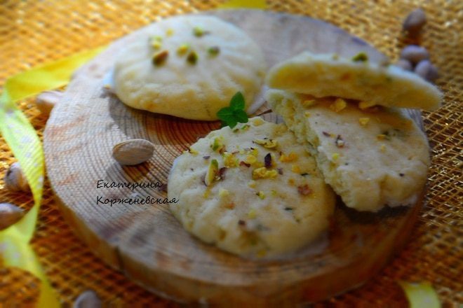 Лимонно-мятное печенье с помадкой