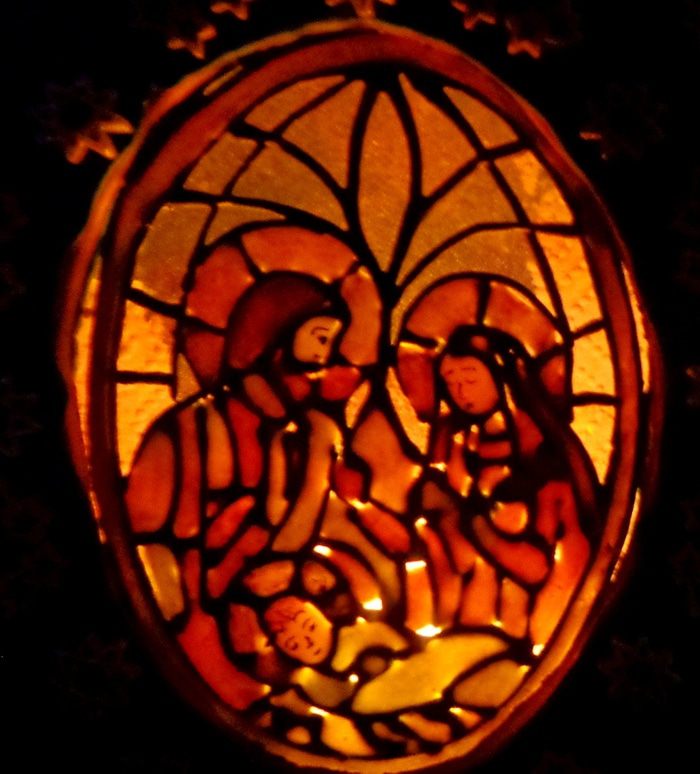 Рождественские пряники-витражи