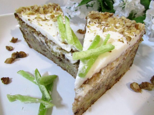 Пирог из картофеля со сметанным кремом