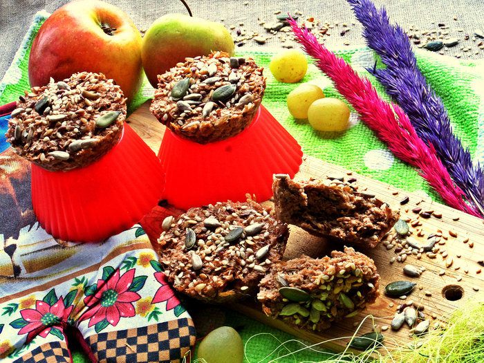 Хлебцы из отрубей за 2 минуты