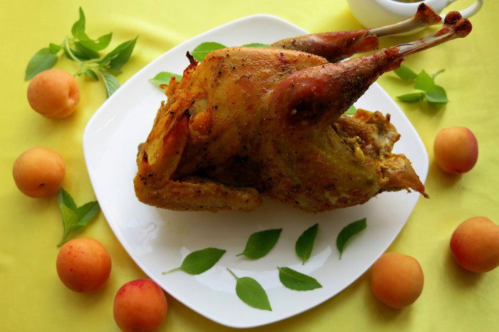 Цыпленок с абрикосами