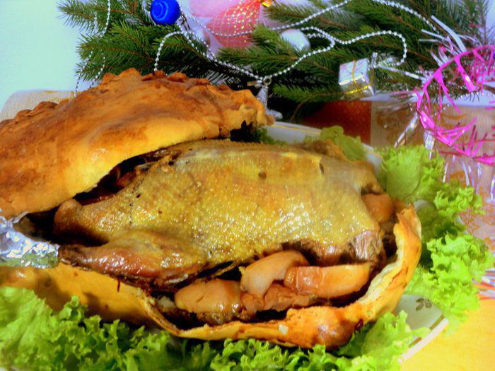 Утка в тесте