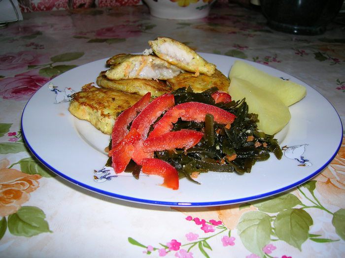 Рыба в кляре из брынзы и моркови