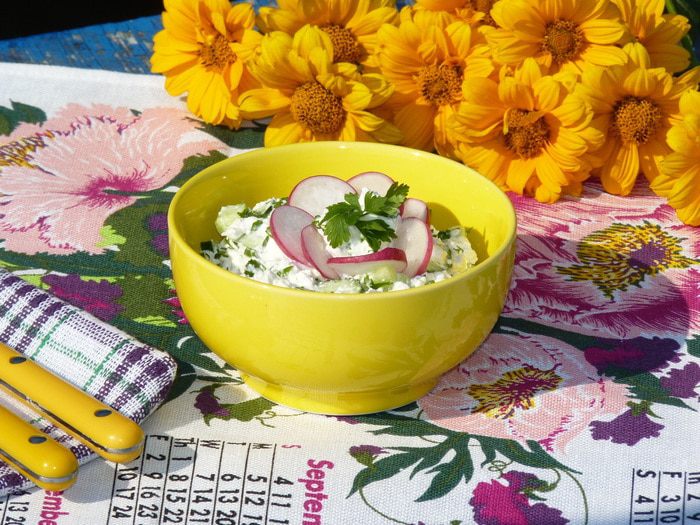 Творожный салат