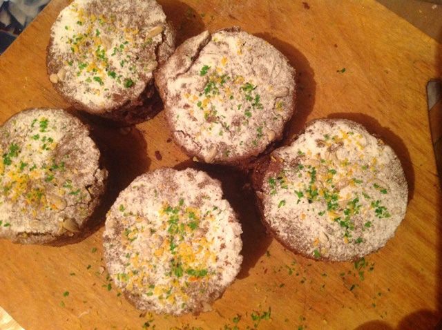 Шоколадные кексы с семечками