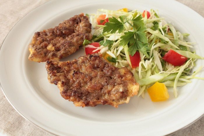 Отбивная из говяжьей печени