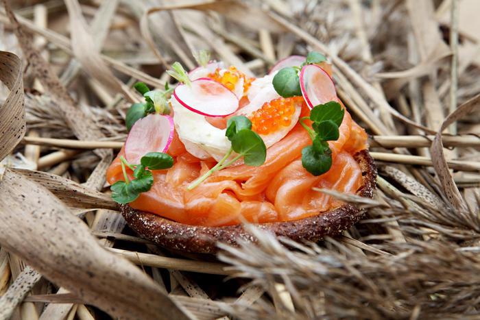 Рейссумиес с лососем и фенхелем