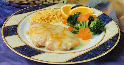 Курица под апельсиновым соусом