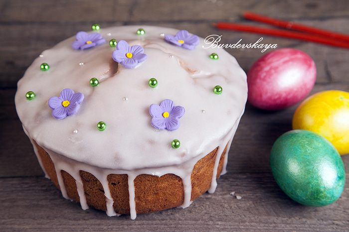 Пасхальный кулич бездрожжевой