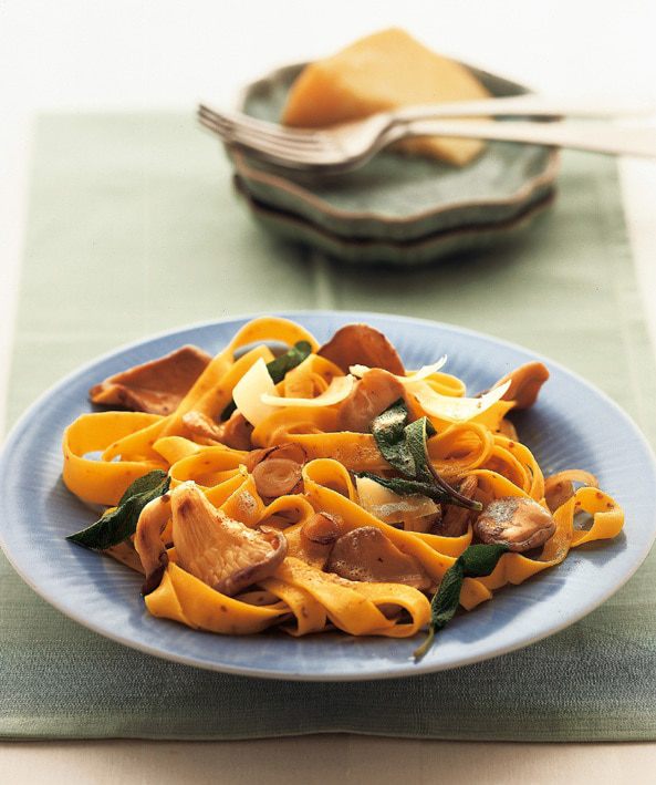 Тальятелле с вешенками